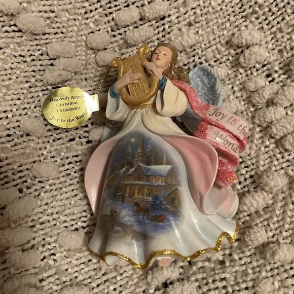 Heavenly Angels Christmas Ornament Danbury Mint Joy To The World lyre holiday - Picture 5 of 9